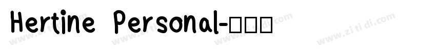 Hertine   Personal字体转换